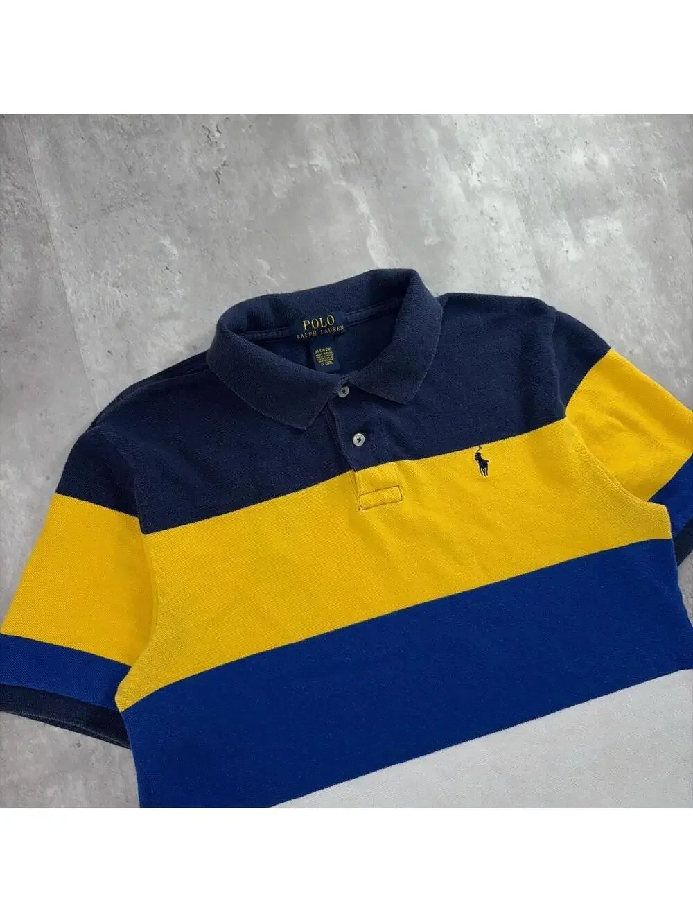 Y2K Polo Ralph Lauren Striped Multicolor Skater Polo Shirt